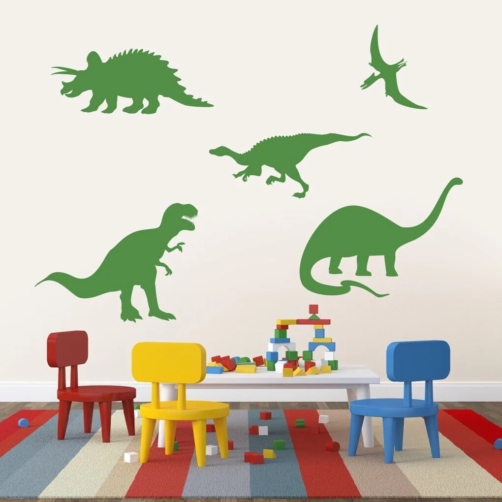 Large Set of Dinosaurs Wall Decals