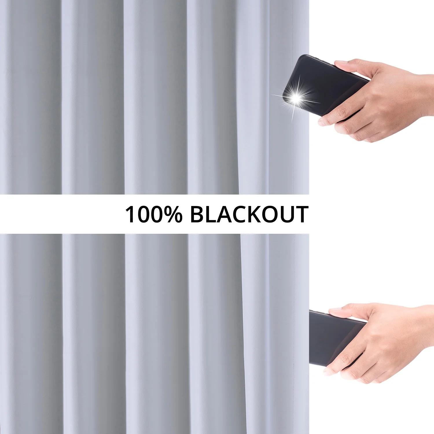 Exclusive Fabrics Essential Polyester Solid Blackout Curtains - Thermal Insulated Window Curtains Rod Pocket (Single Panel)