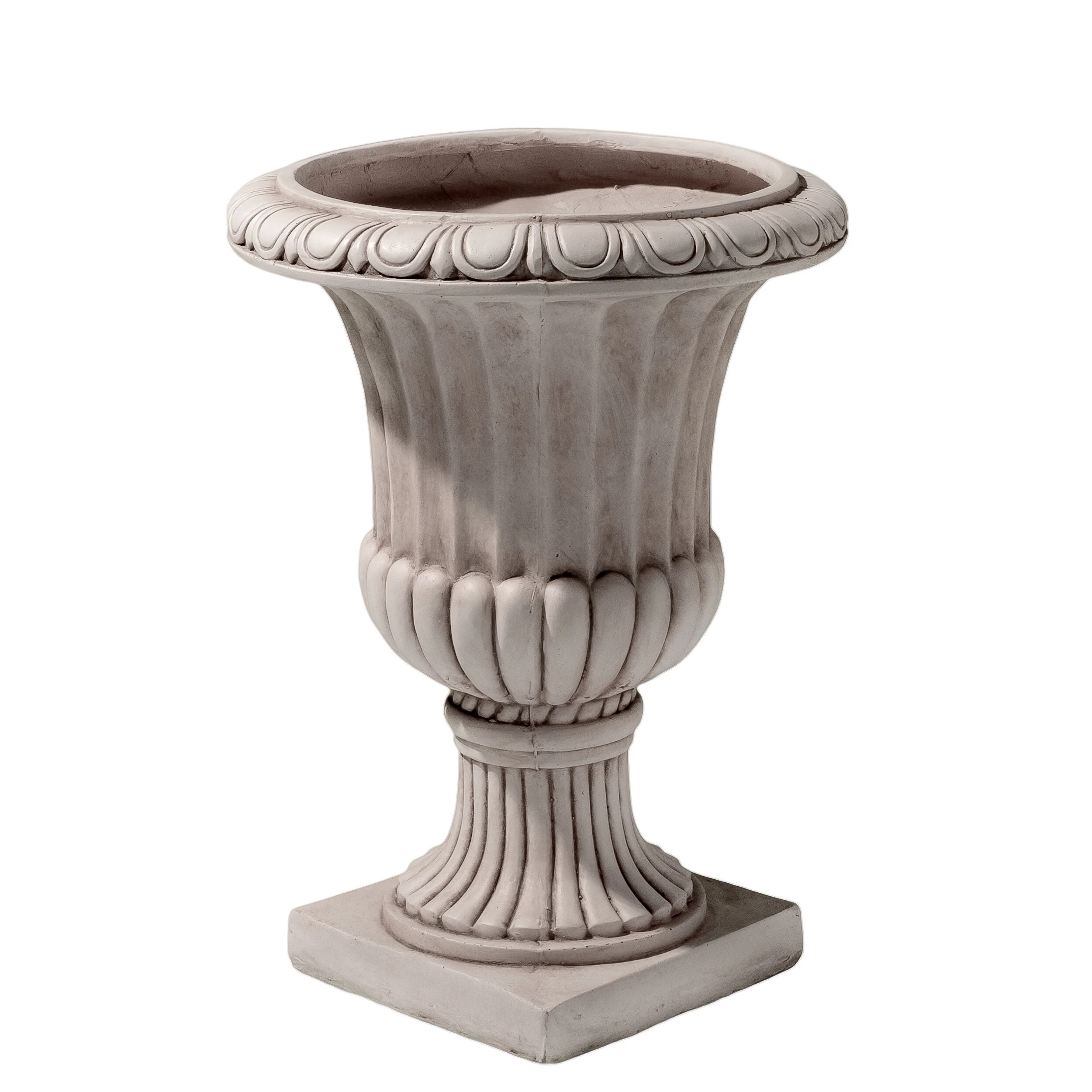 Antique White Italian Urn Planter