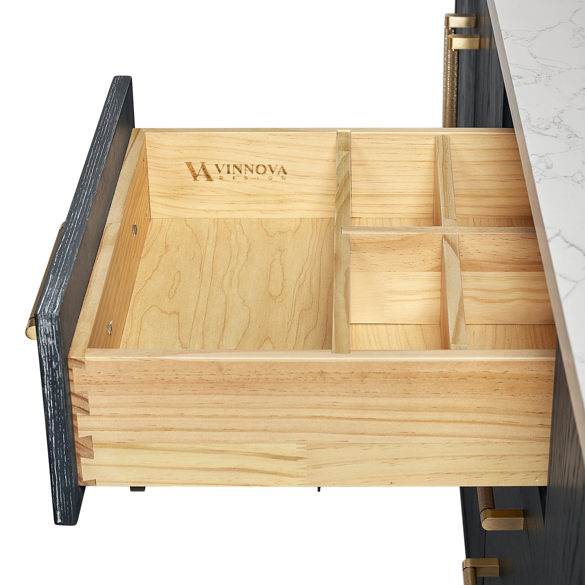 Gara Single Bath Vanity with Composite Stone Top and Mirror