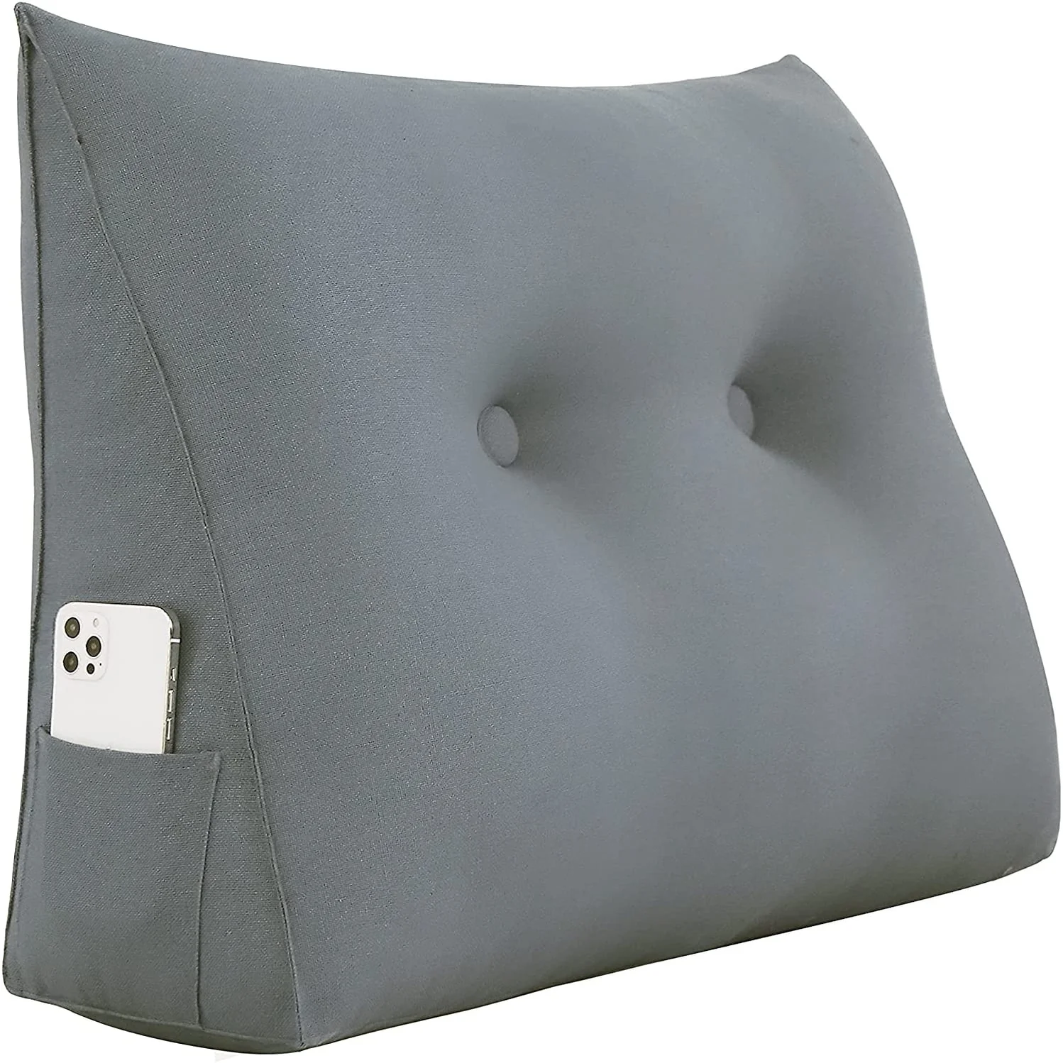 WOWMAX Bed Rest Wedge Reading Pillow Sofa Daybed Triangle Cushion 24