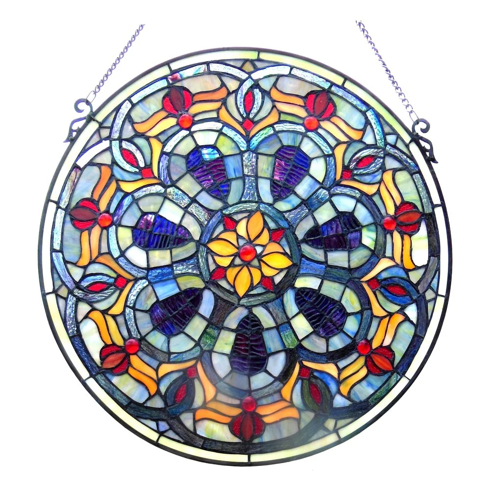 Chloe Tiffany-style Victorian Window Panel