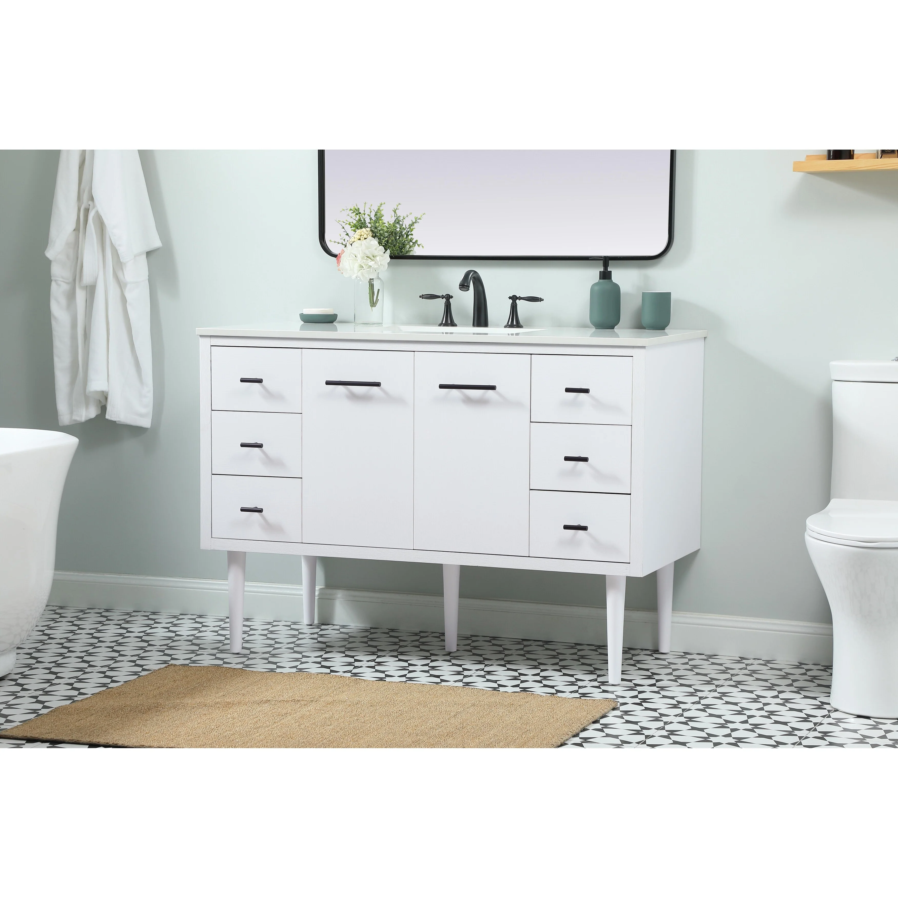 Fern 36 - 48 Inch Single Bathroom Vanity