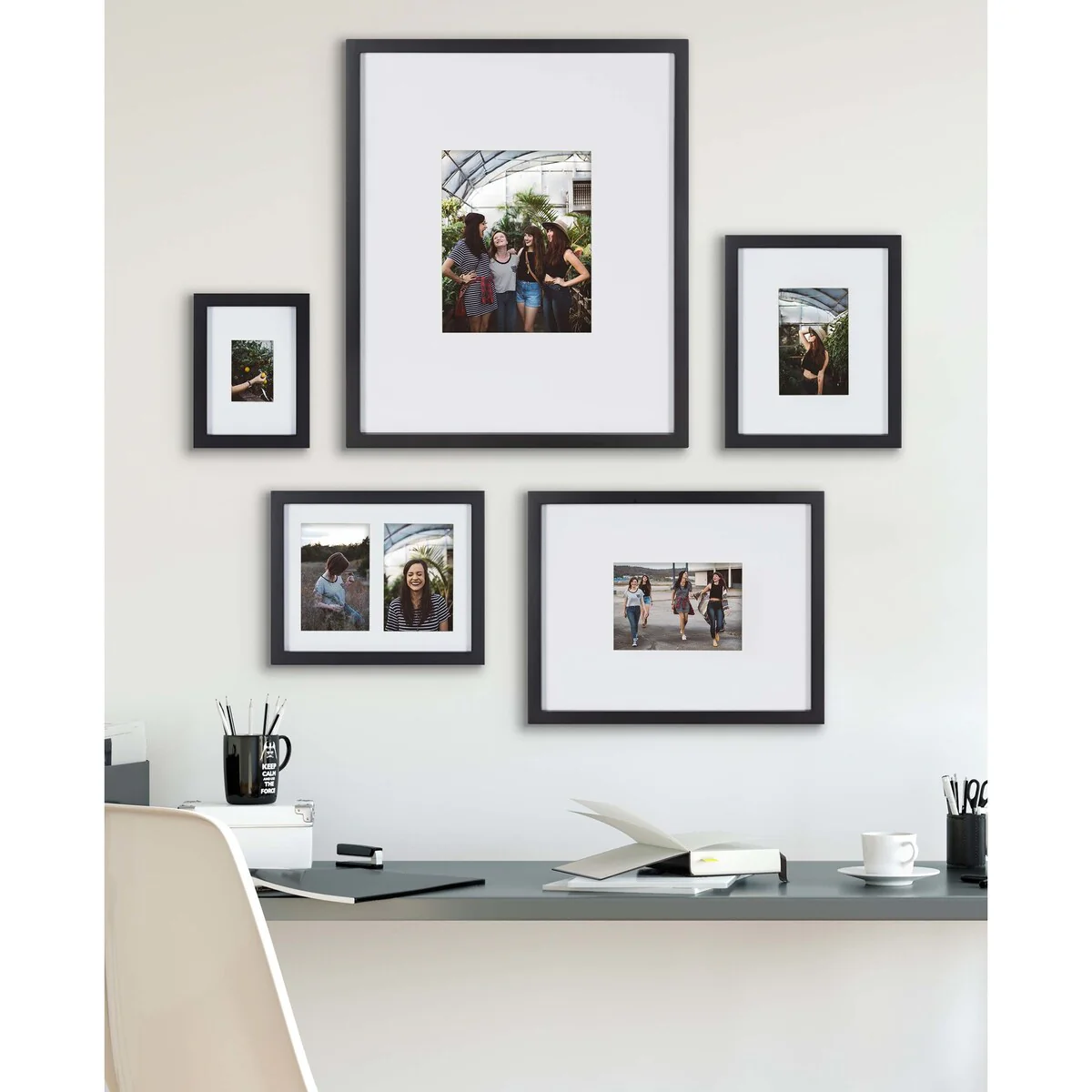 Kate and Laurel Gallery Wall Matted Picture Frame Set