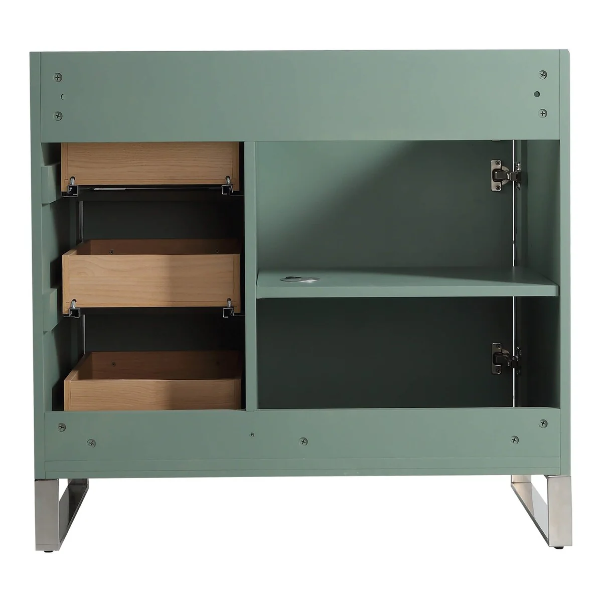 Fine Fixtures Opulence Collection Bathroom Vanity with White Ceramic Sink