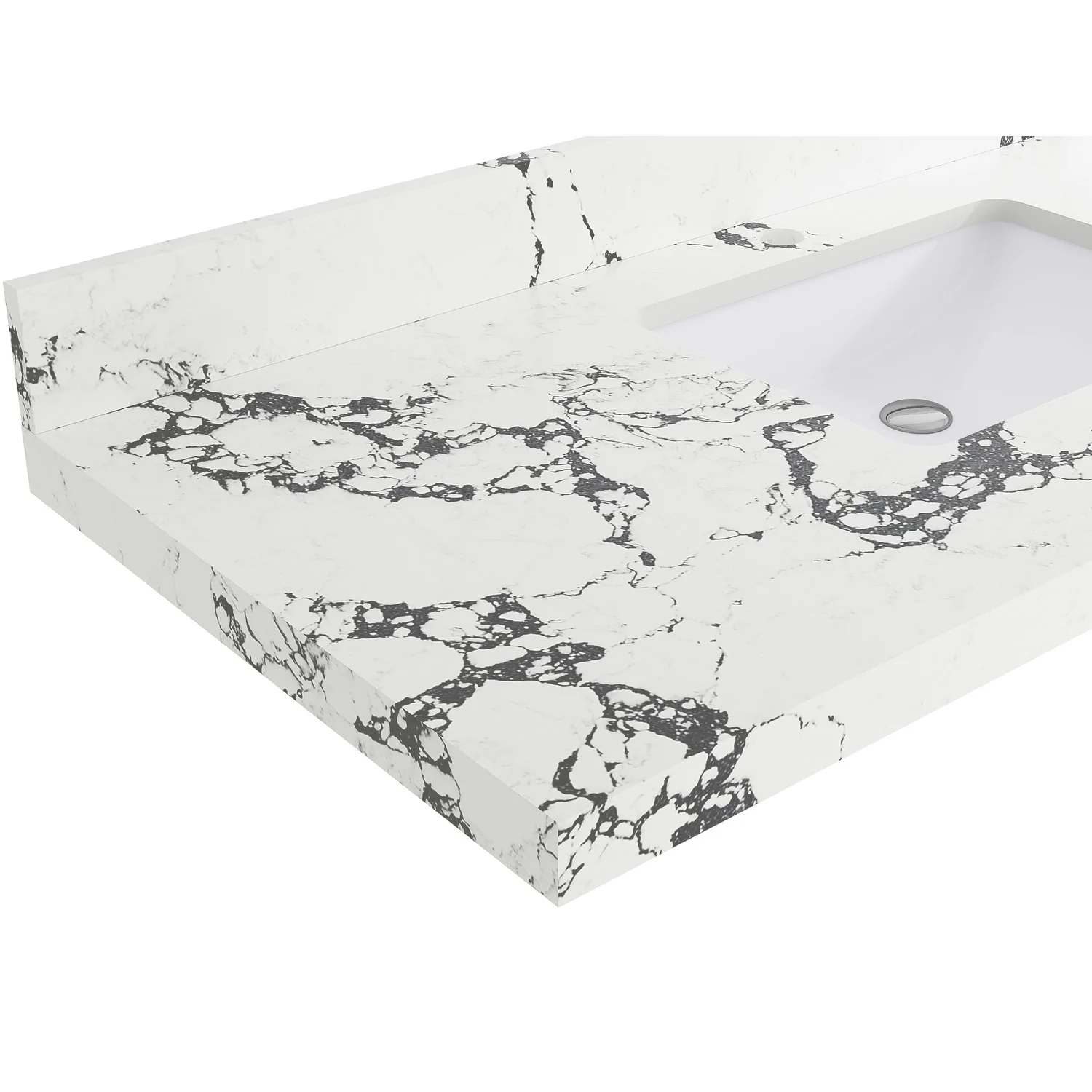 Willow Collection 84 in W x 22 in D x 36 in H Boston Double Bowl Sink Bathroom Vanity with Countertop