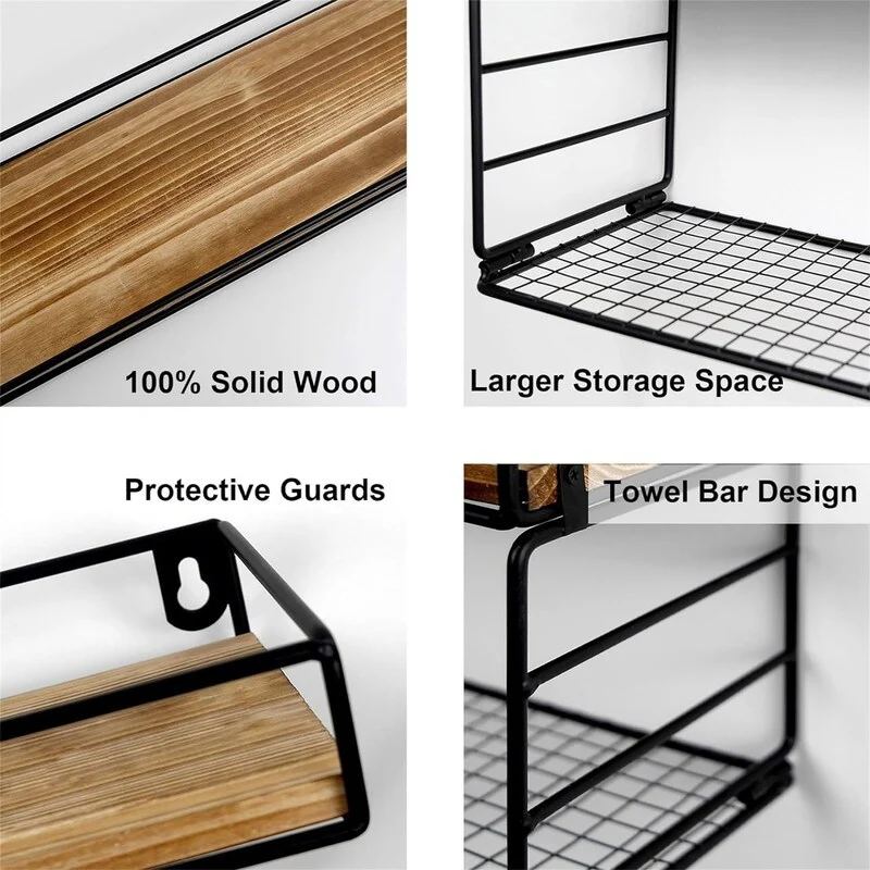 Floating Bathroom Shelves Over Toilet - 5.9