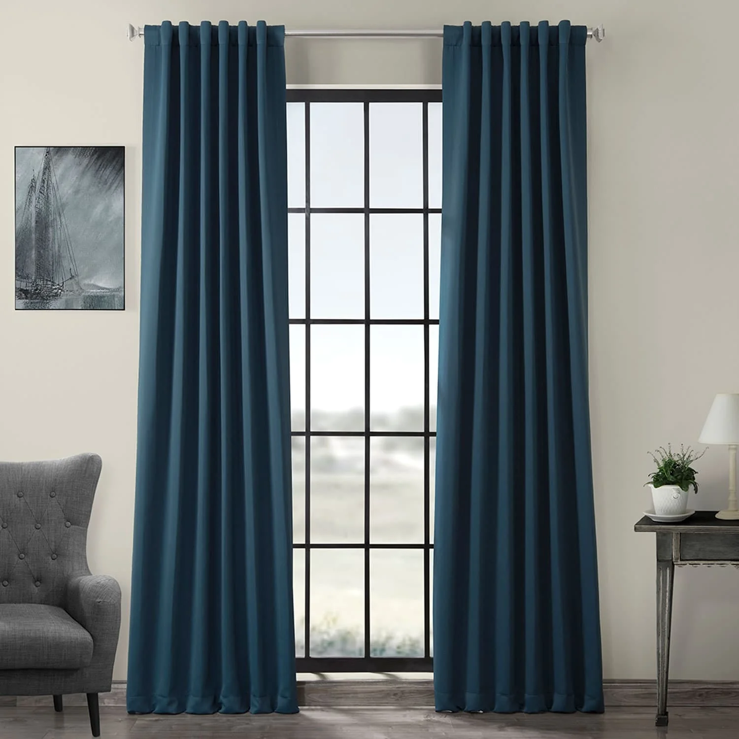 Exclusive Fabrics Room Darkening Curtain Panel Pair (2 Panels)