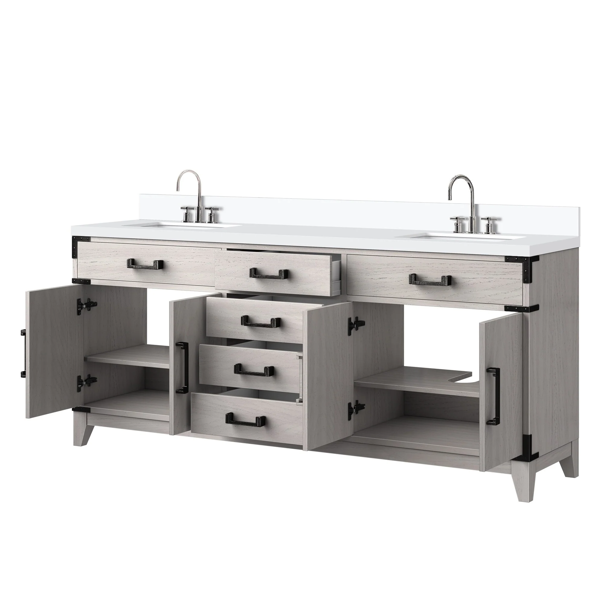 Laurel Bath Vanity Quartz Top, Sink and Faucet