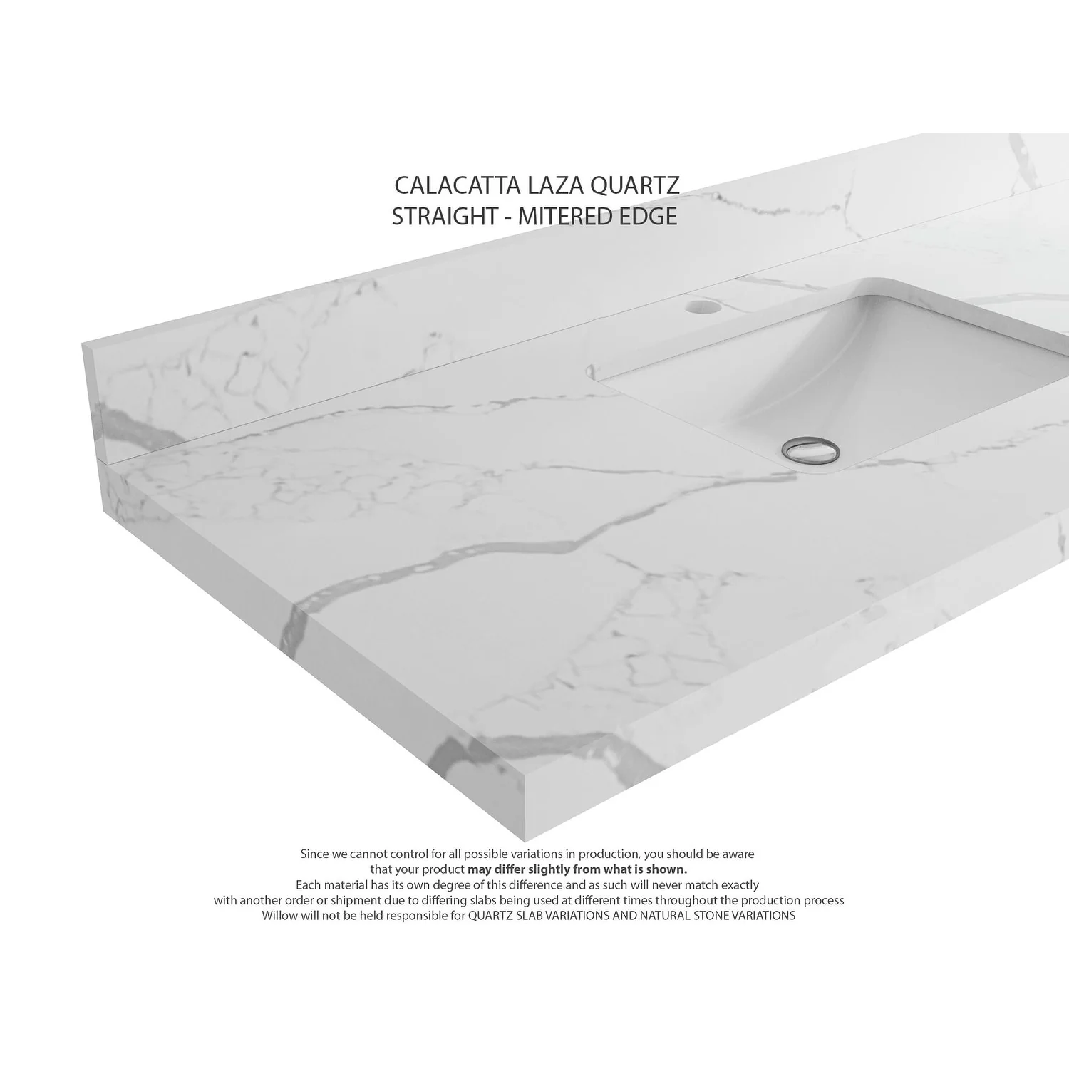 Willow Collection 30 in W x 22 in D x 36 in H Reeded Boston Single Bowl Sink Bathroom Vanity with Quartz or Marble Countertop
