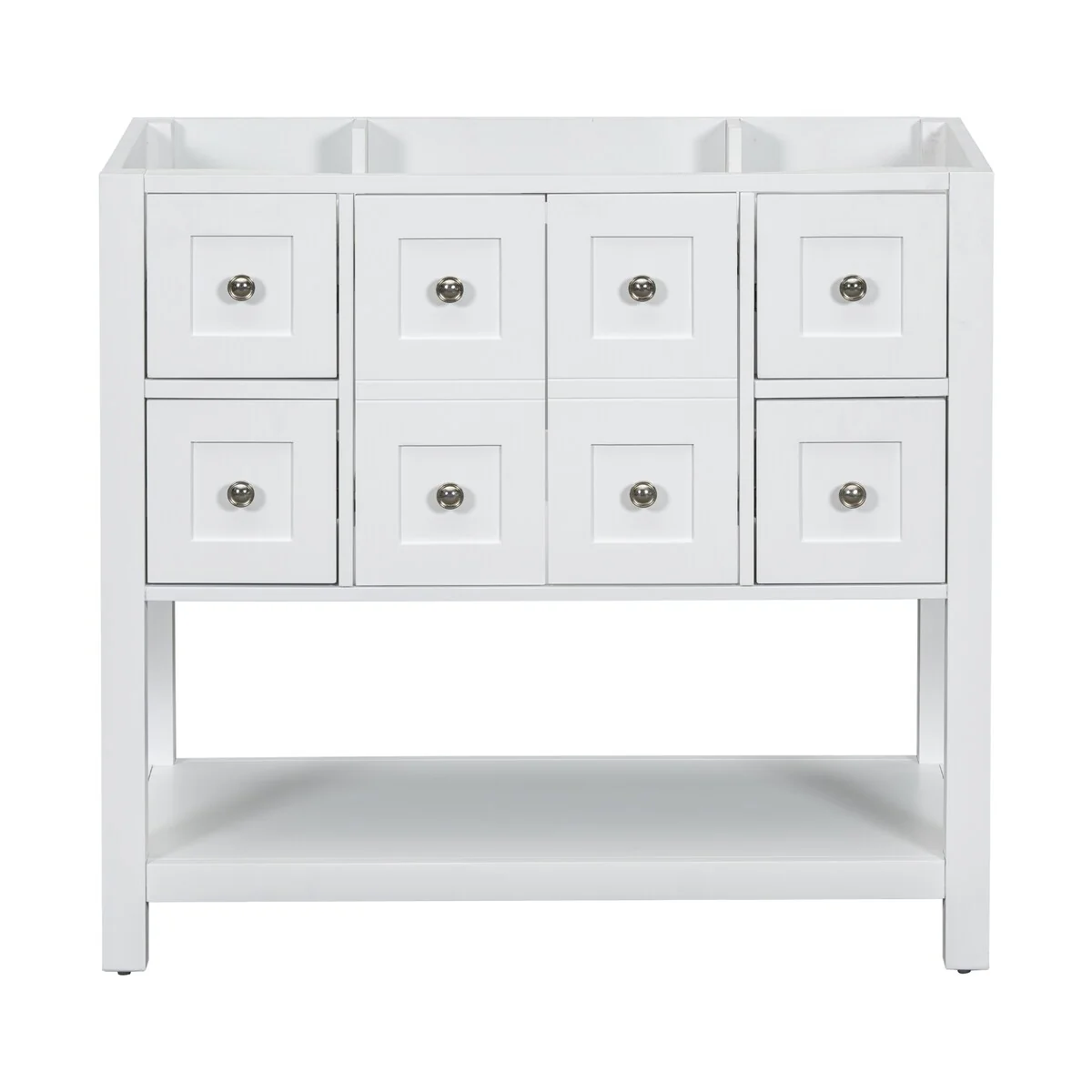 Free Standing Vanity with Solid Wood Frame