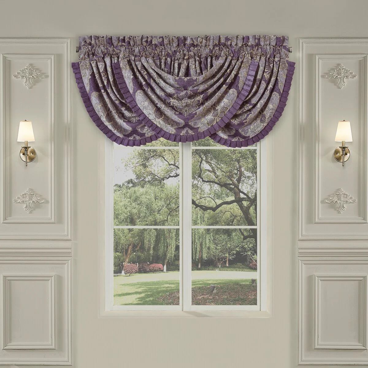 Five Queens Court Dominique Window Waterfall Valance