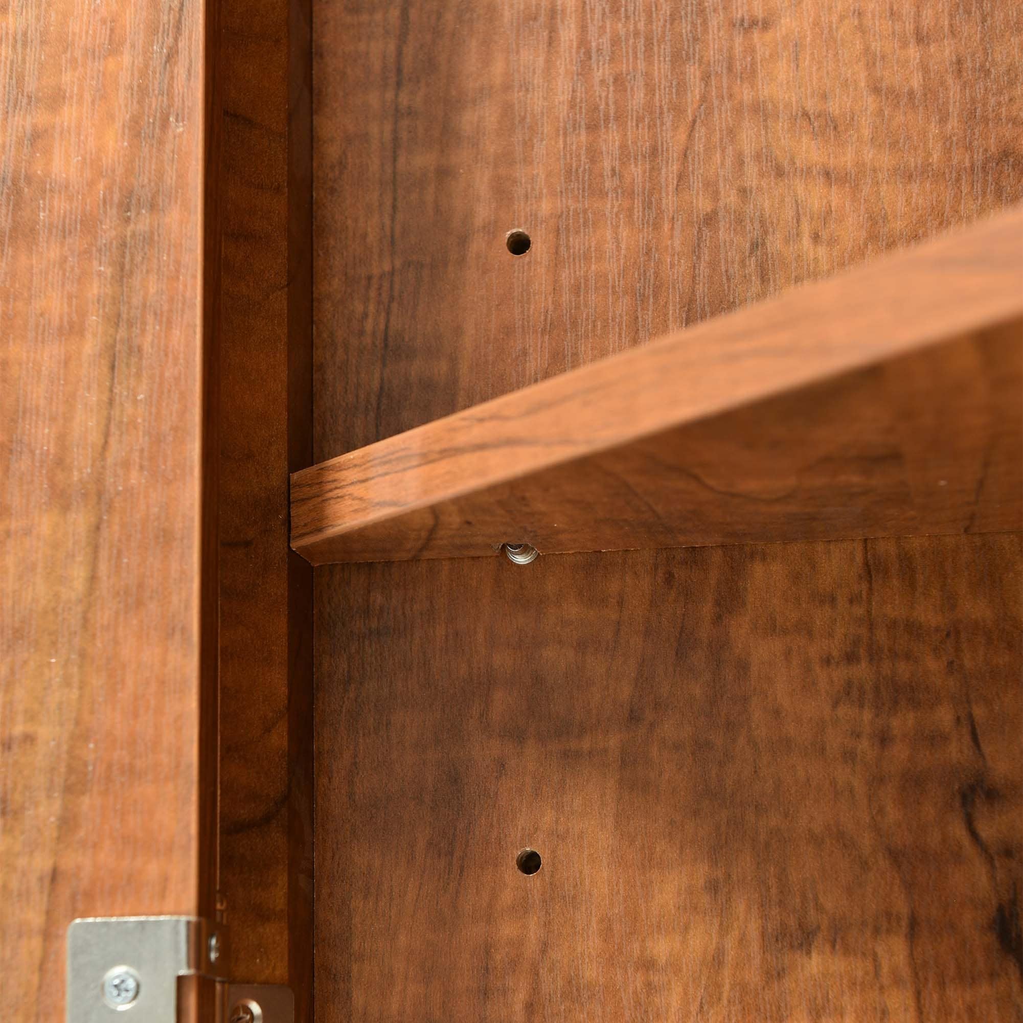 Triangle Bathroom Storage Cabinet with Adjustable Shelves