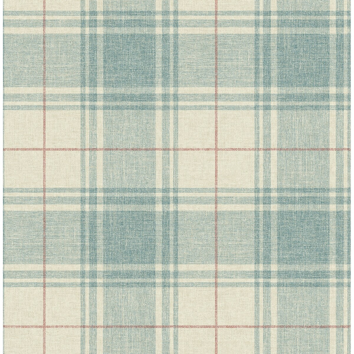 Seabrook Designs Libbie Flannel Plaid Unpasted Wallpaper