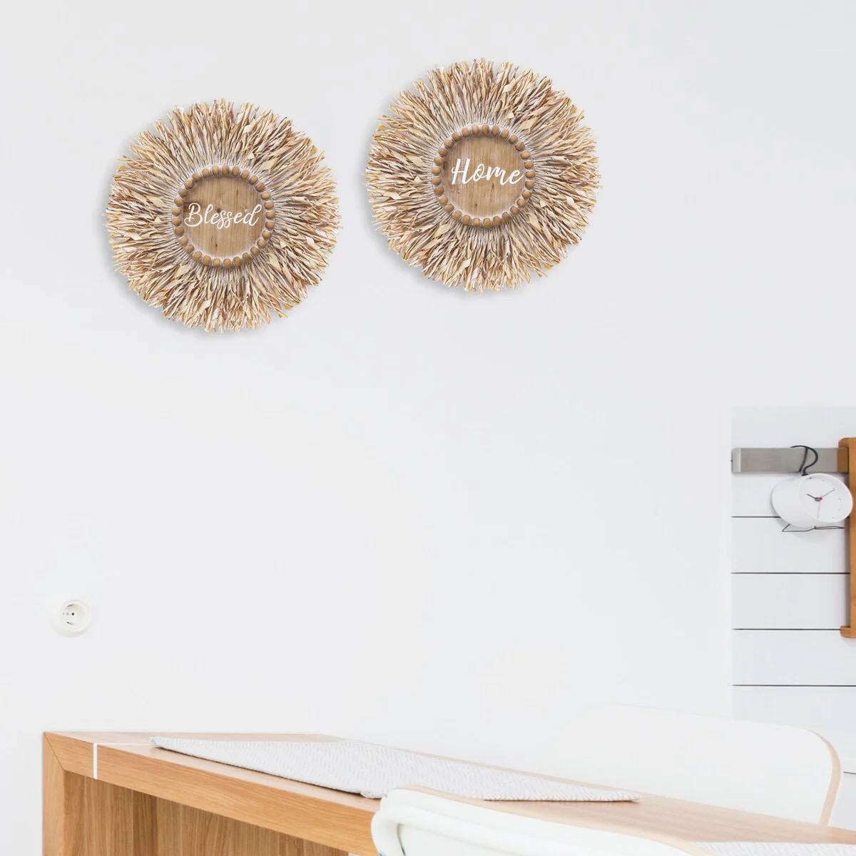 Adeco Set of 2 Handmade Wall Decoration Ornaments