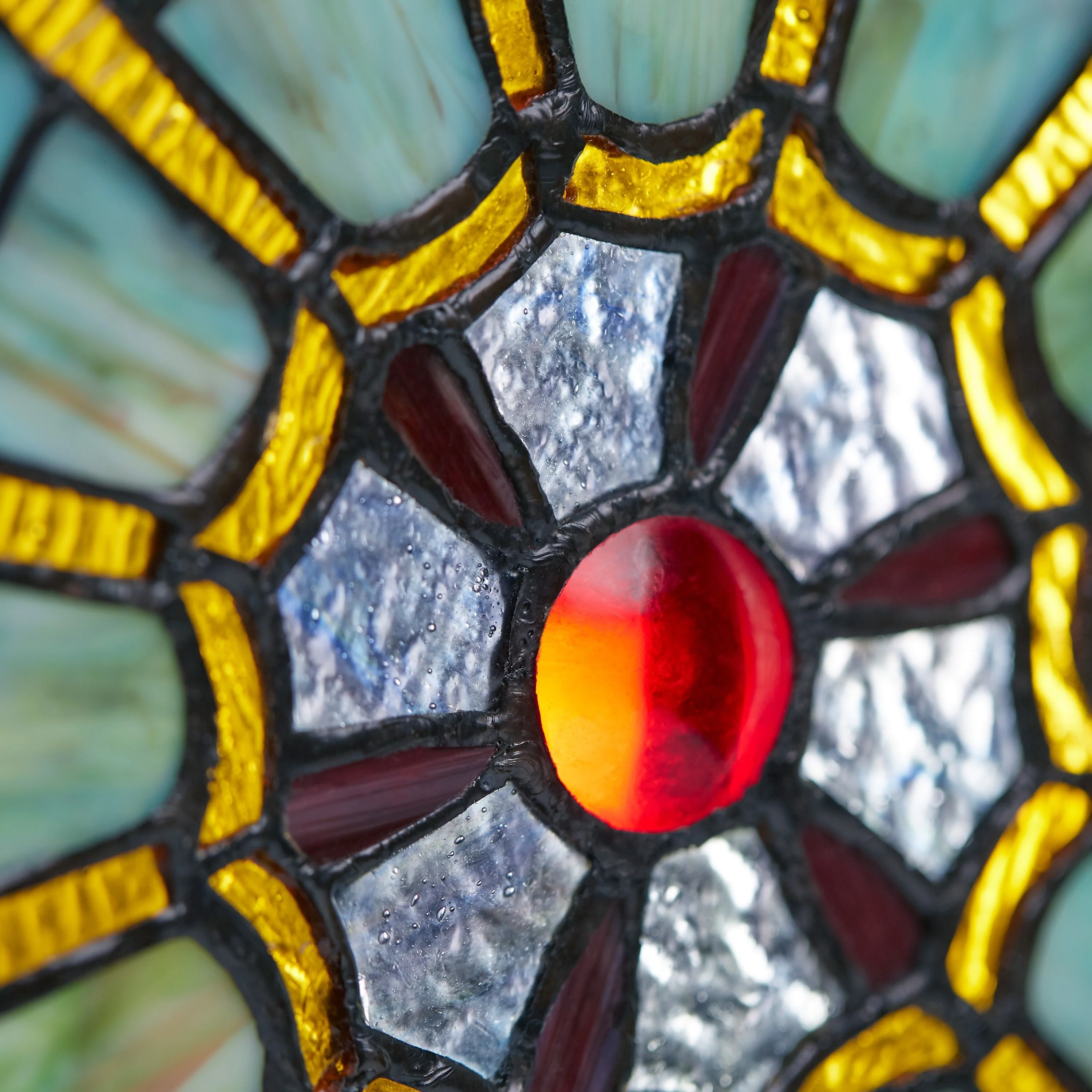 Stained Glass Webbed Heart 22