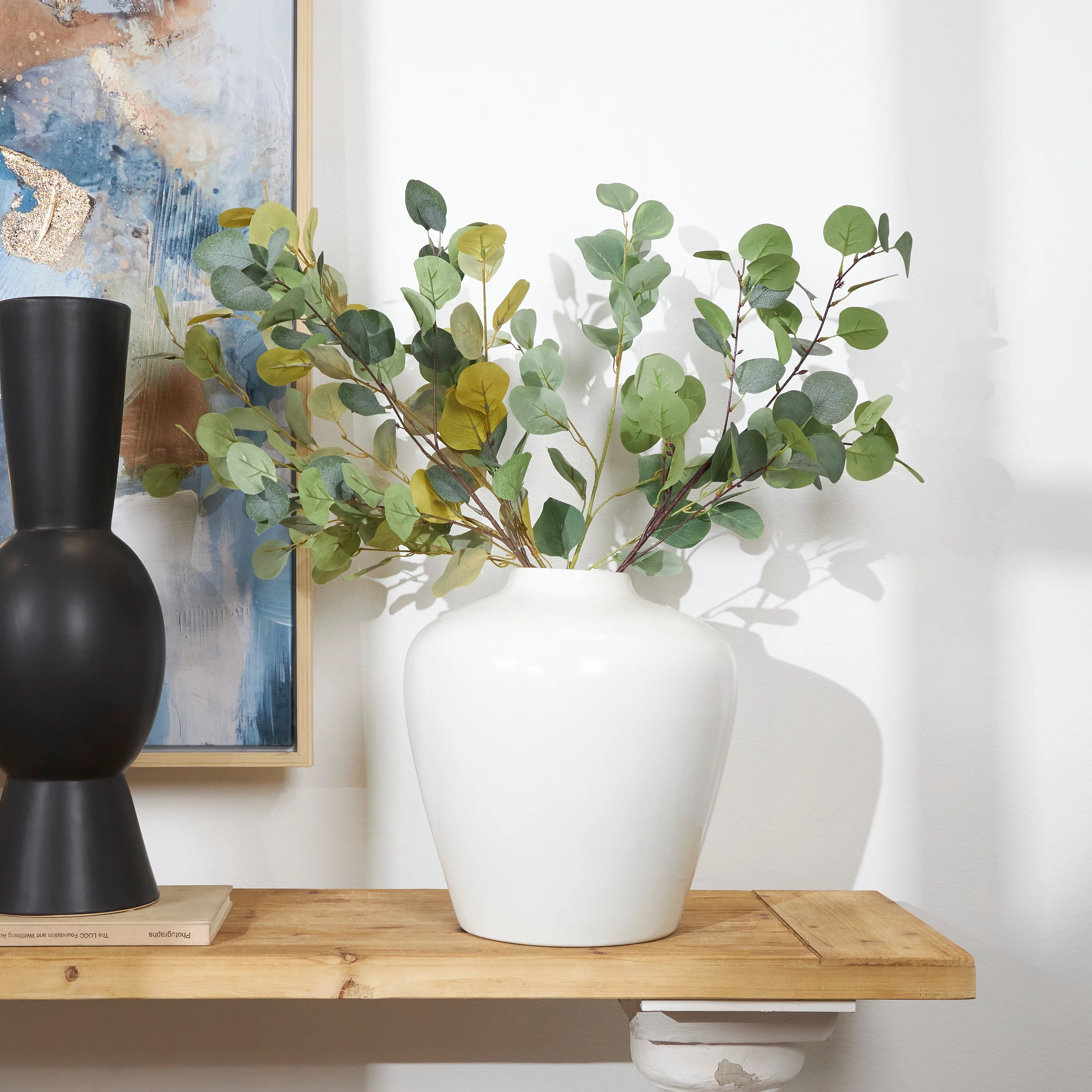 White Ceramic Decorative Vase - 13