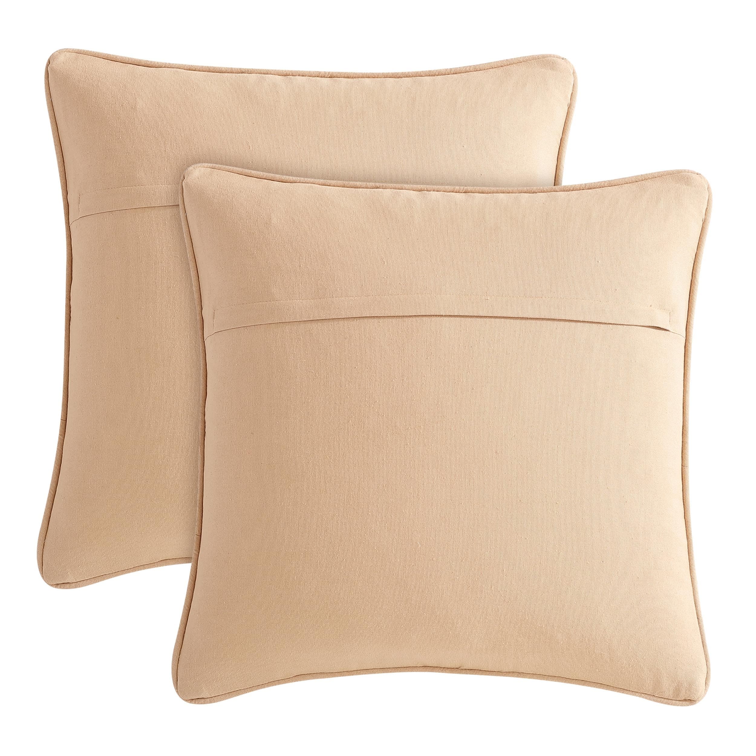 Boho Living Jada Braided Cotton/Jute Throw Pillow Covers