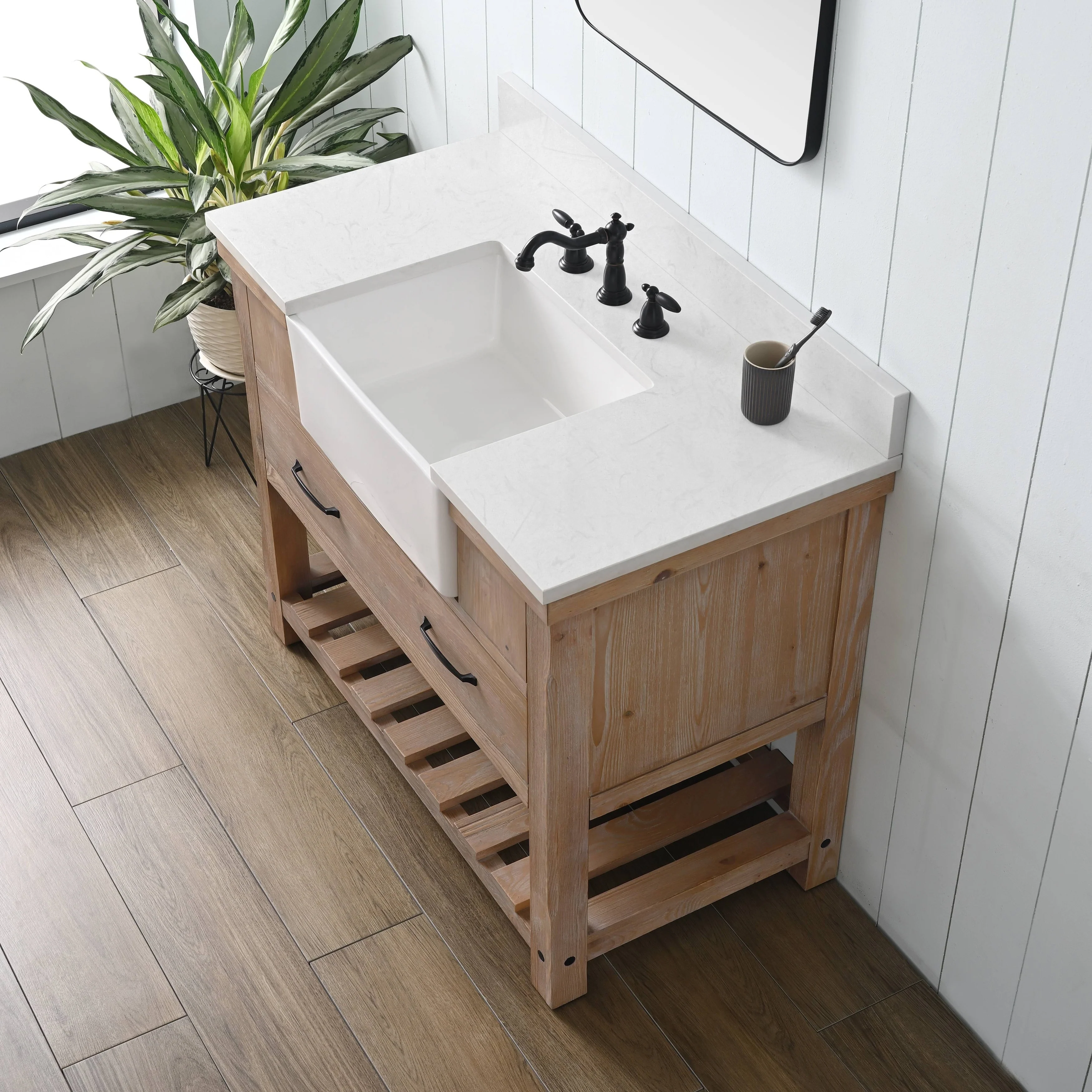 Sudio Design Bathroom Vanity Wesley Weathered Collection.