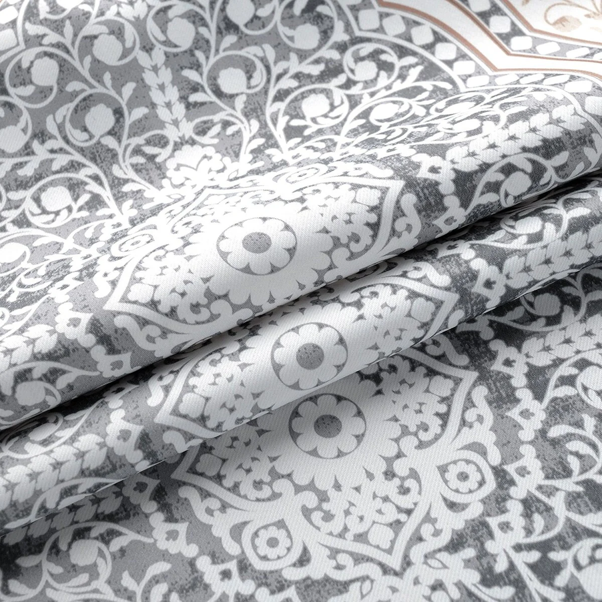 DriftAway Adrianne Pastel Damask Room Darkening Curtain Panel Pair