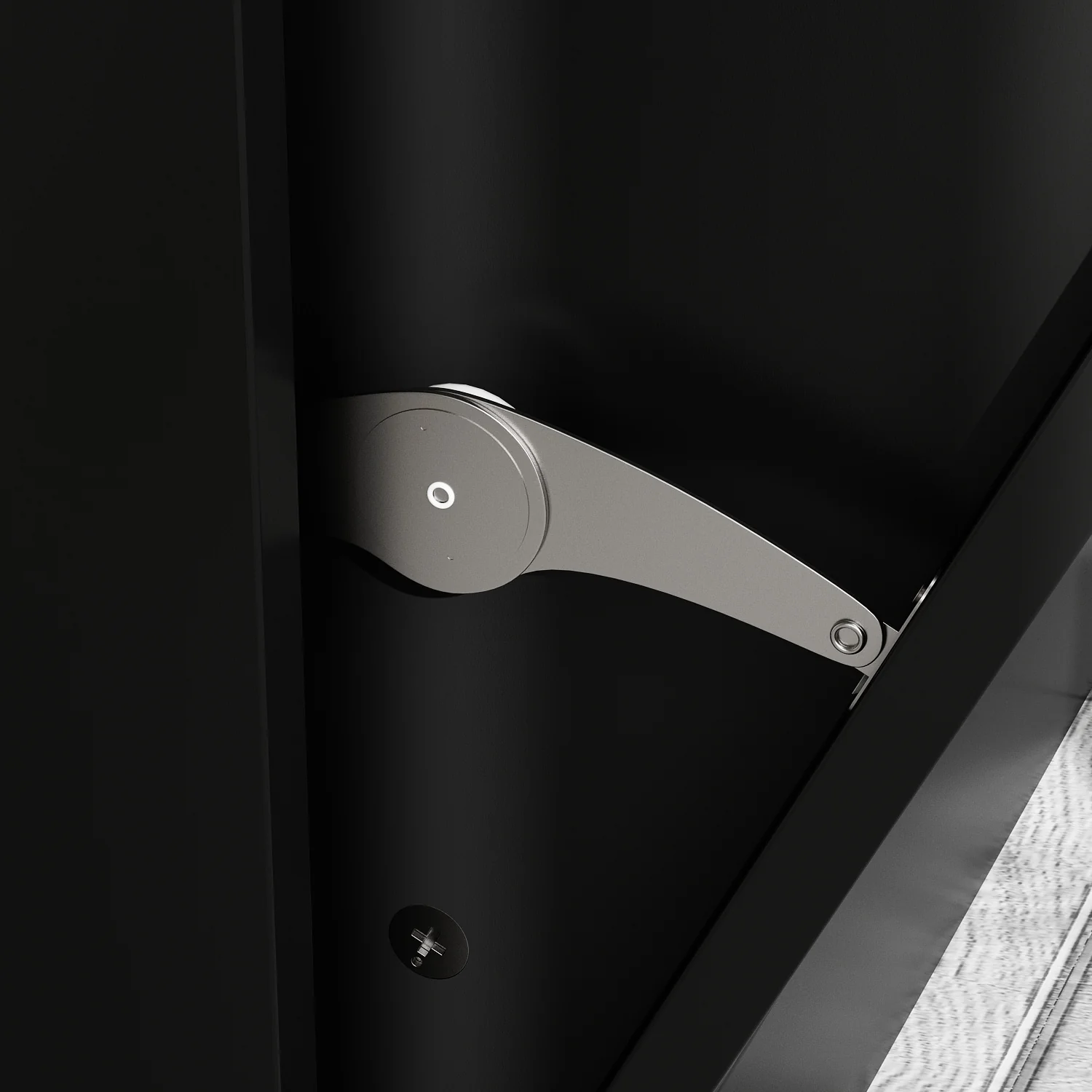 Sleek White Laundry Bathroom Cabinet with Unique Rotating Drawers