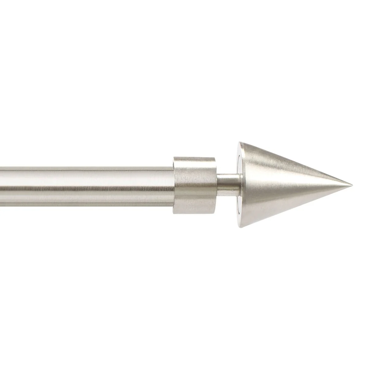 Deco Window 3/4 Inch Adjustable Curtain Rod for Windows & Doors Curtains with Conical Finials & Brackets Set