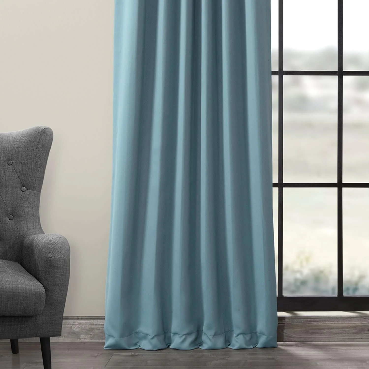 Exclusive Fabrics Room Darkening 120-inch Curtain Panel Pair (2 Panels)