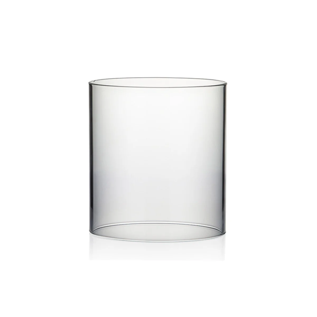 Clear Glass Cylinder Hurricane Chimney Tube, Candle Cover - 1 Piece