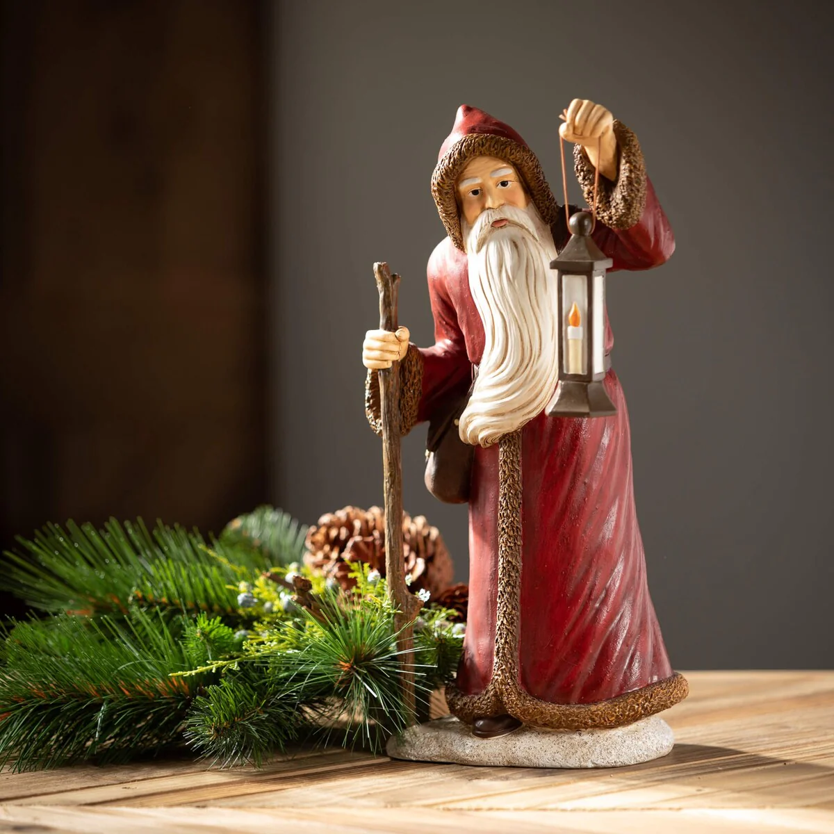 Sullivans Artificial Christmas Lush Pine Pinecone Stem