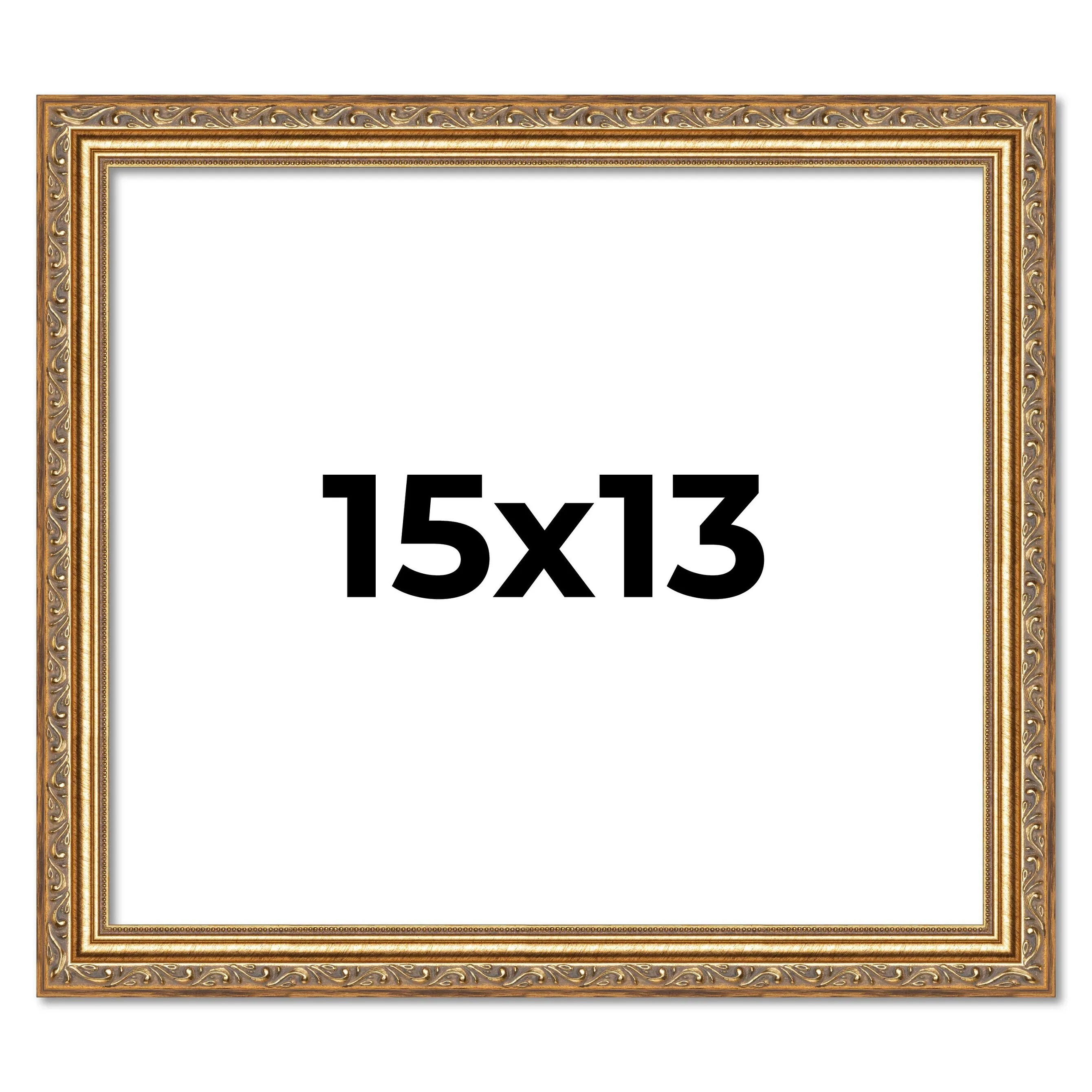 15x13 Frame Red Solid Wood Picture Frame Width 1.75 Inches | Interior Frame Depth 1 13/16 Inches