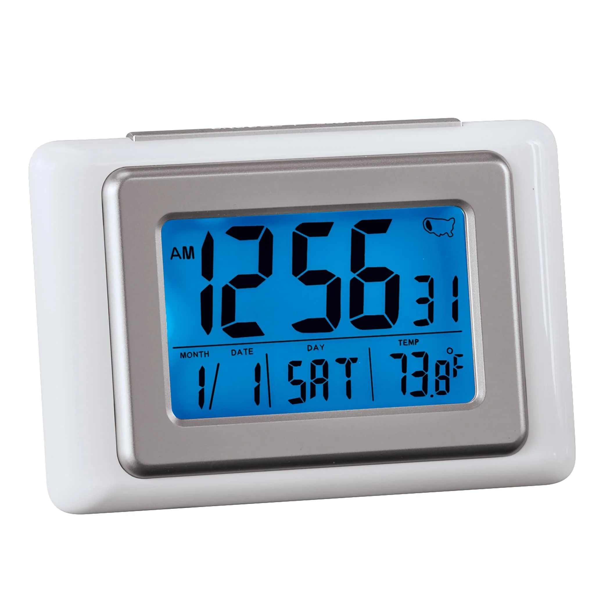 Atomic Radio-Controlled Digital Alarm Clock - 5.67 x 3.82 x 2.24
