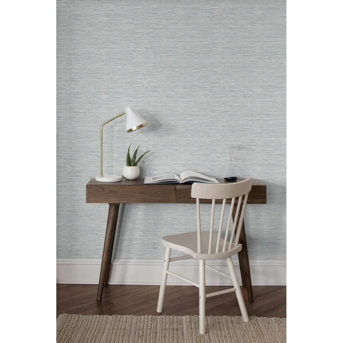NextWall Cyrus Faux Grasscloth Peel and Stick Wallpaper