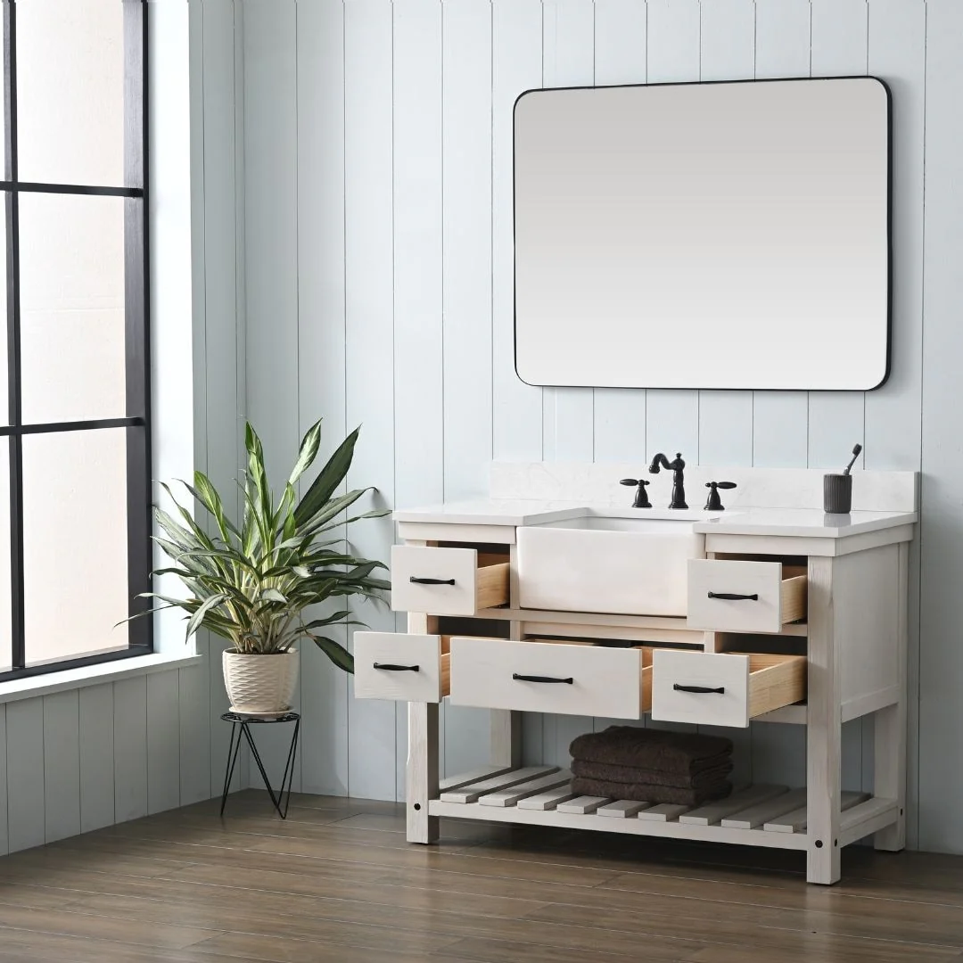 Sudio Design Bathroom Vanity Wesley Weathered Collection.