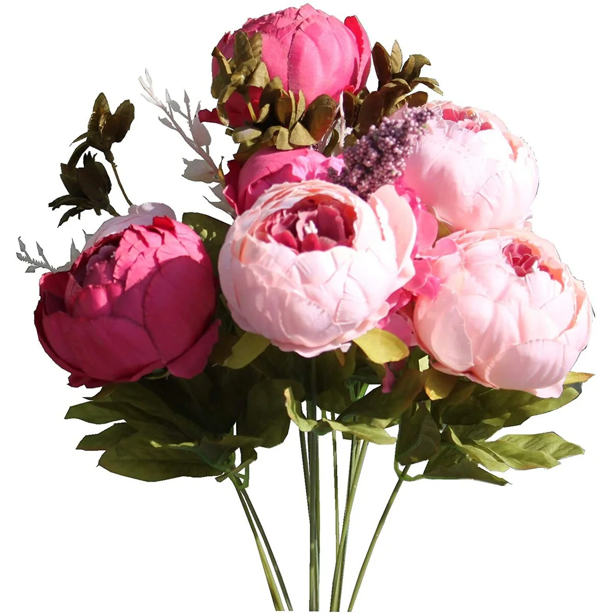Mandy's Artificial Silk Flowers 1 Bouquet for Wedding Decoration