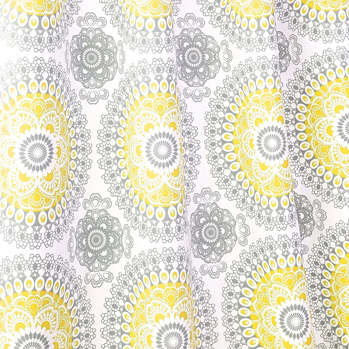 DriftAway Bella Medallion Printed Room Darkening Grommet Window Curtain Panel Pair