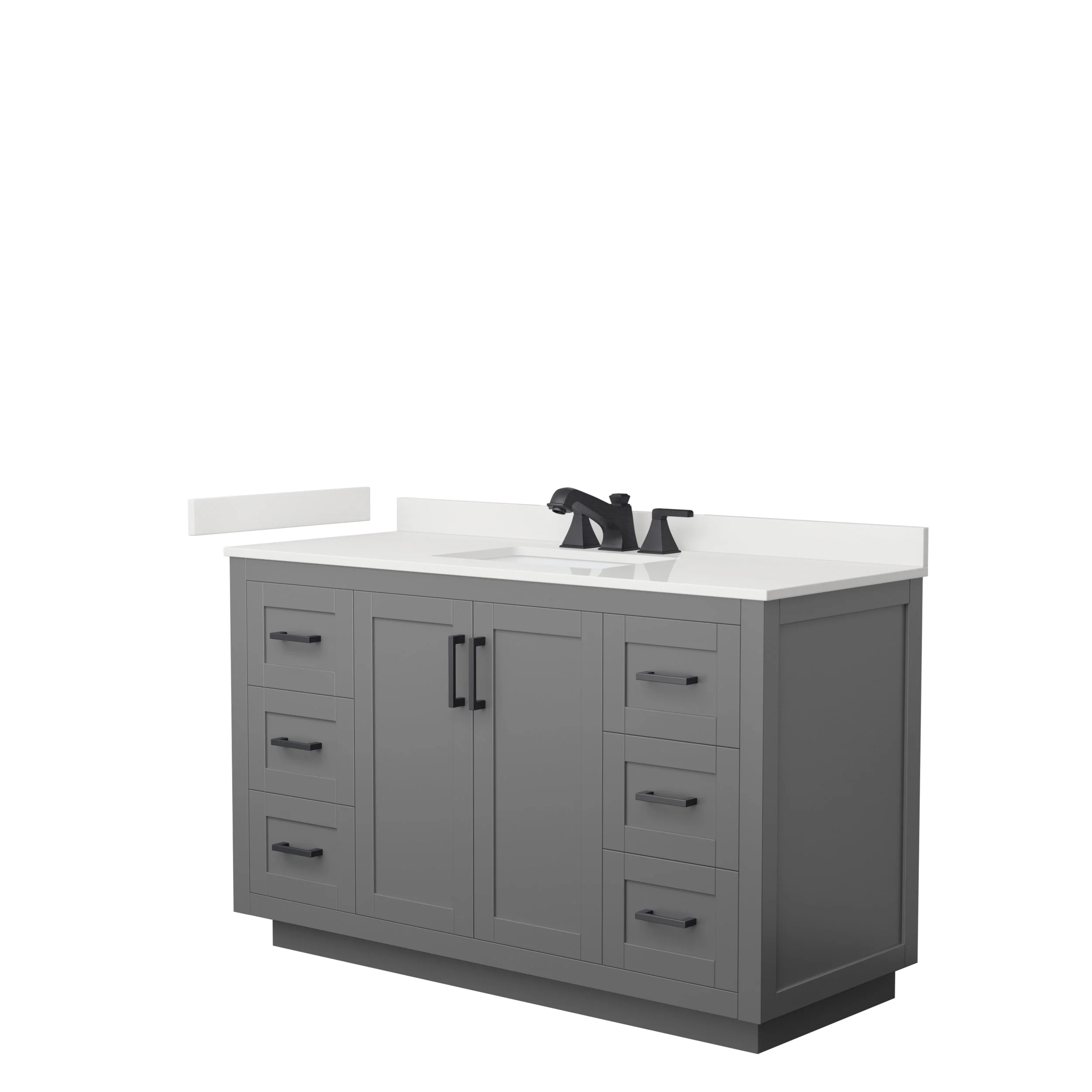 Miranda 54-inch Single Vanity, Quartz Top