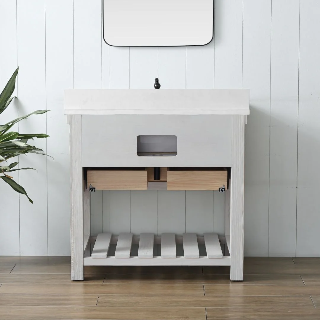 Sudio Design Bathroom Vanity Wesley Weathered Collection.