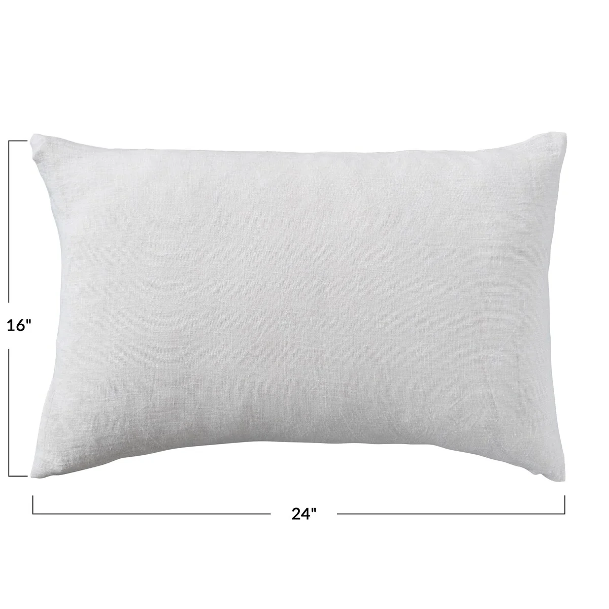 Stonewashed Linen Lumbar Pillow