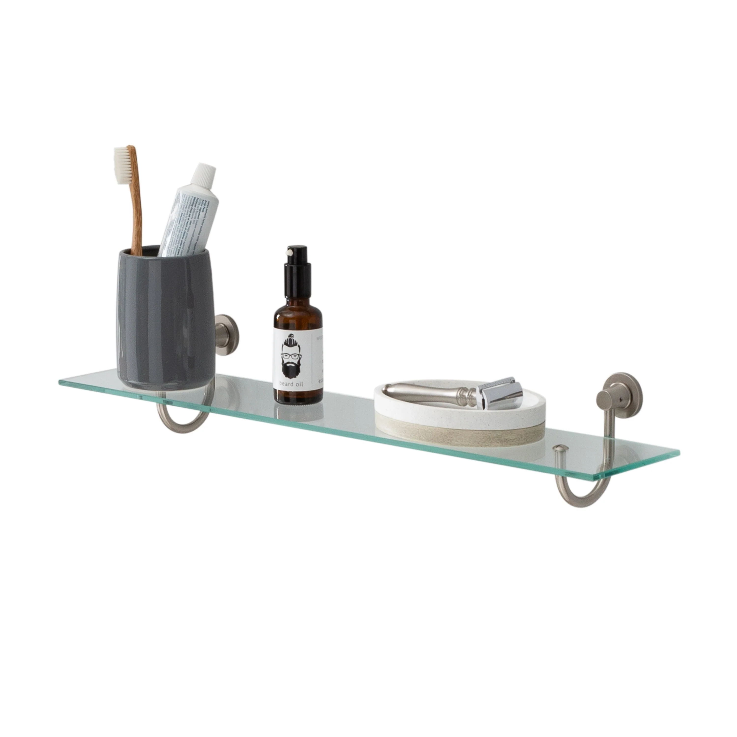 Organize It All Hanging Glass Shelf - 20.5x4.7x3.5