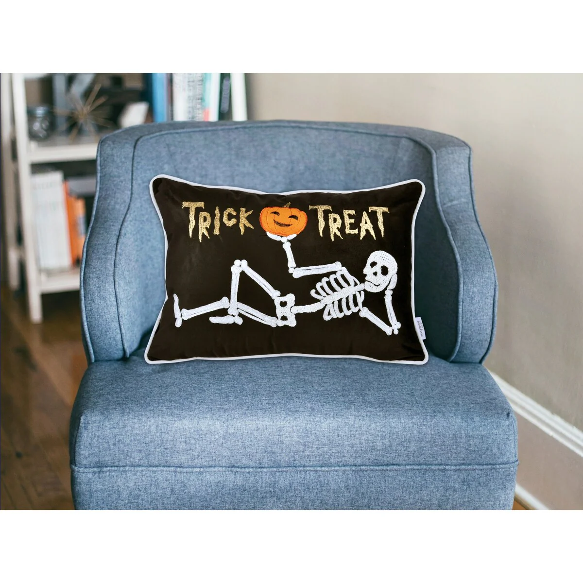 Halloween Trick or Treat Skeleton Velvet 14