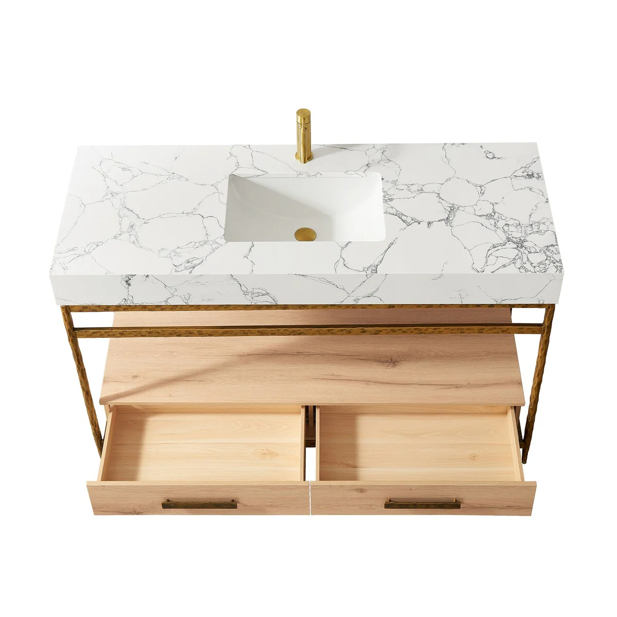 Dhaka Bath Vanity with Composite Stone Top without Mirror