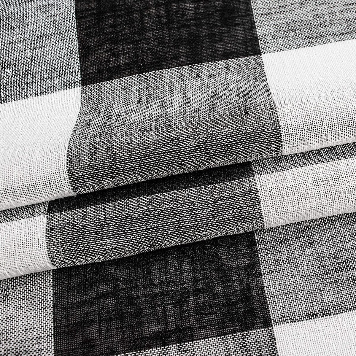 DriftAway Buffalo Check Woven Plaid Pattern Lined Blackout Thermal Insulated Window Curtain