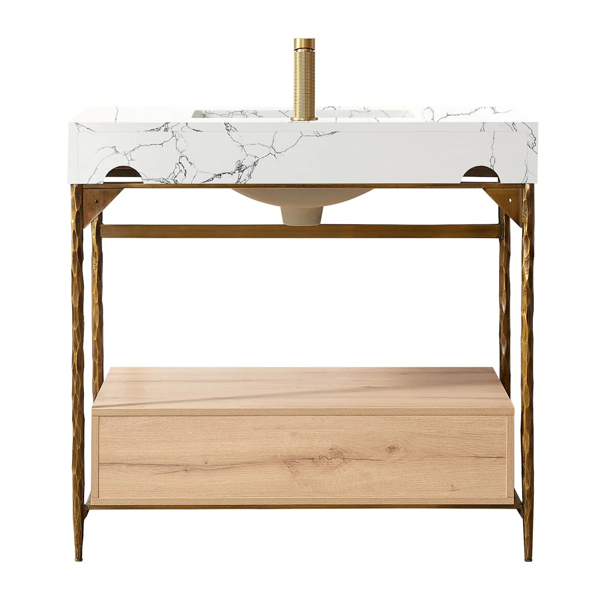 Dhaka Bath Vanity with Composite Stone Top without Mirror