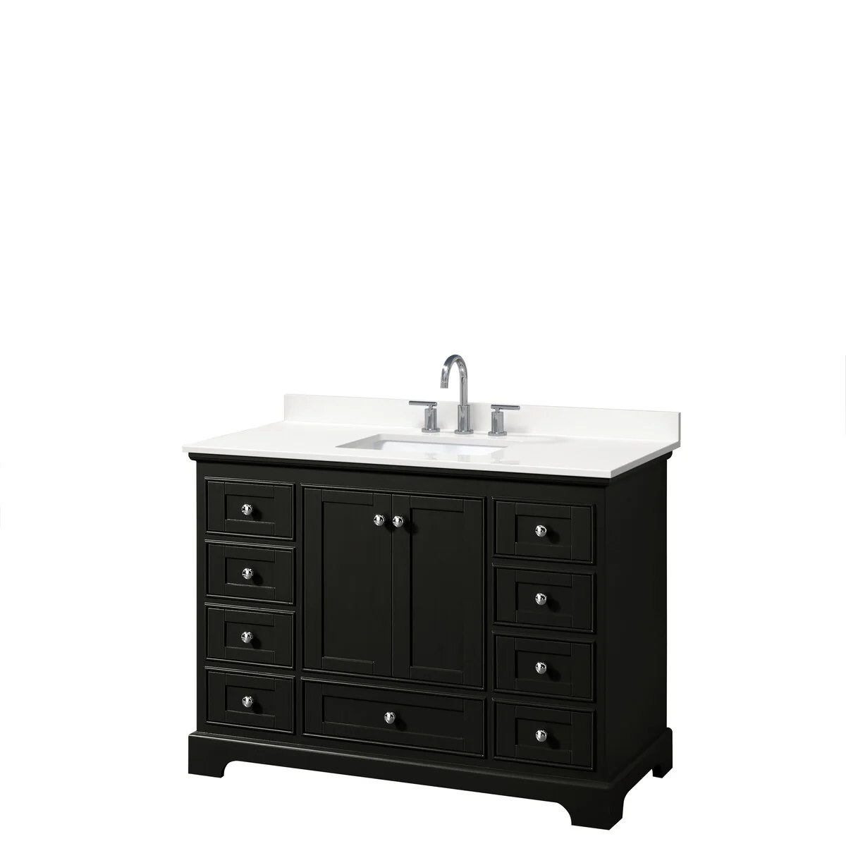 Deborah 48-inch Single Vanity, Quartz Top