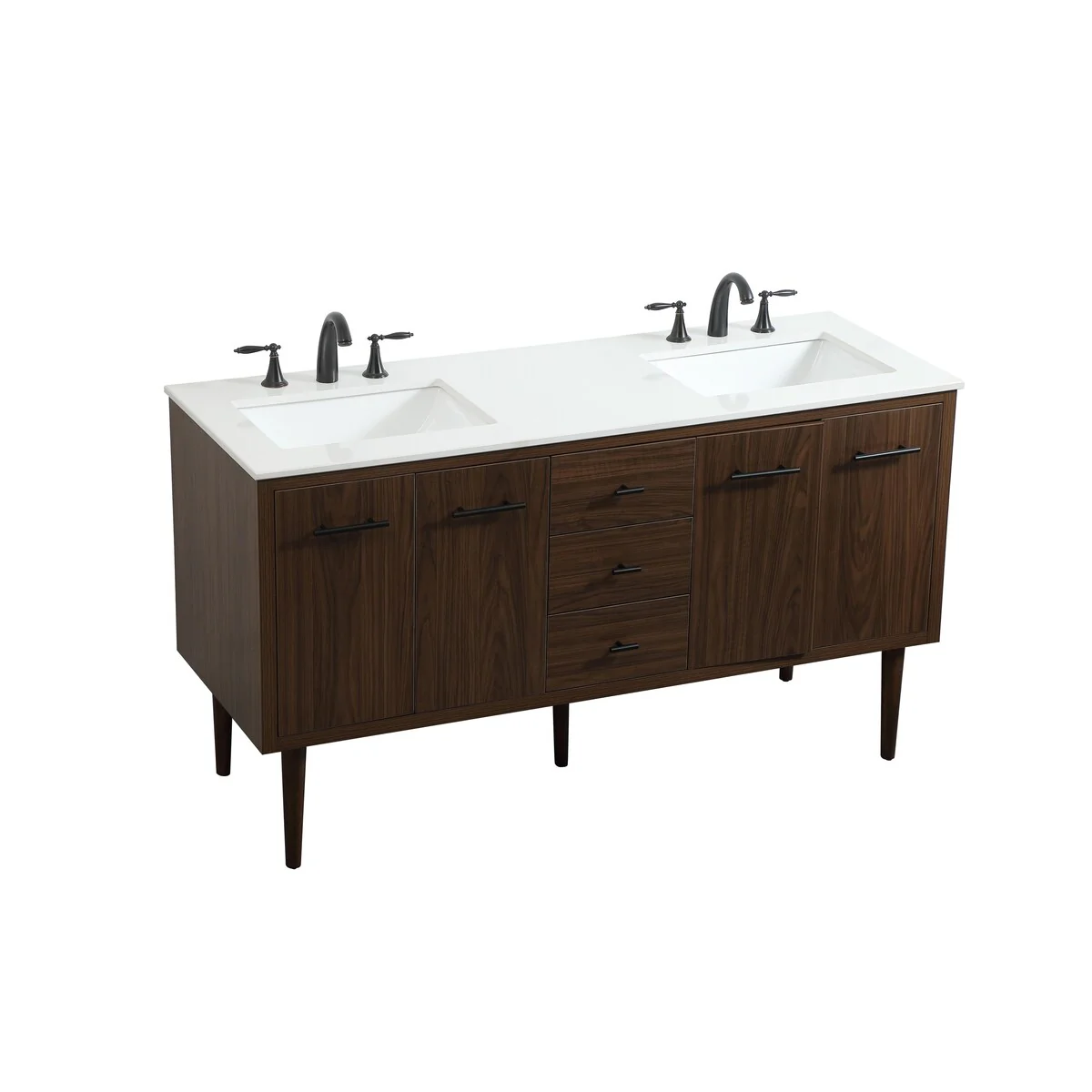 Fern 60 Inch Double Bathroom Vanity