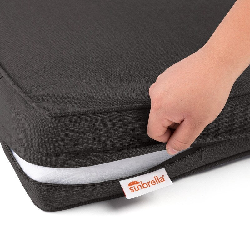 Austin Horn Classics Sunbrella Gusseted & Corded Deep Seat Cushion Set (Seat and Back), 2 Piece set