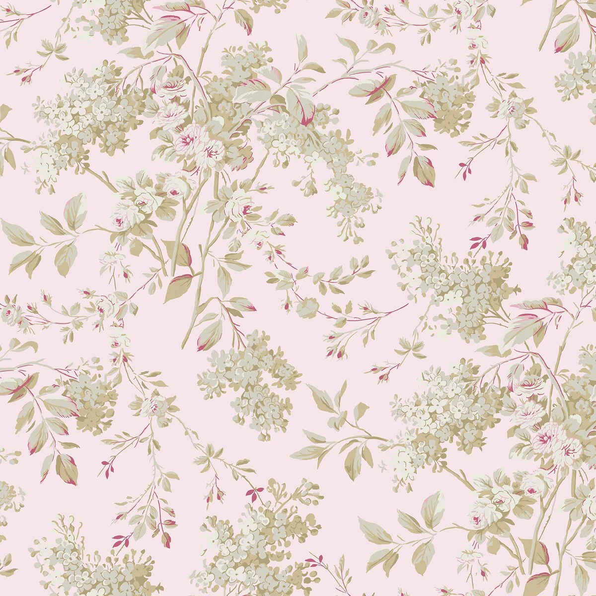 Shabby Chic by Rachel Ashwell Chelsea Pink Wallpaper