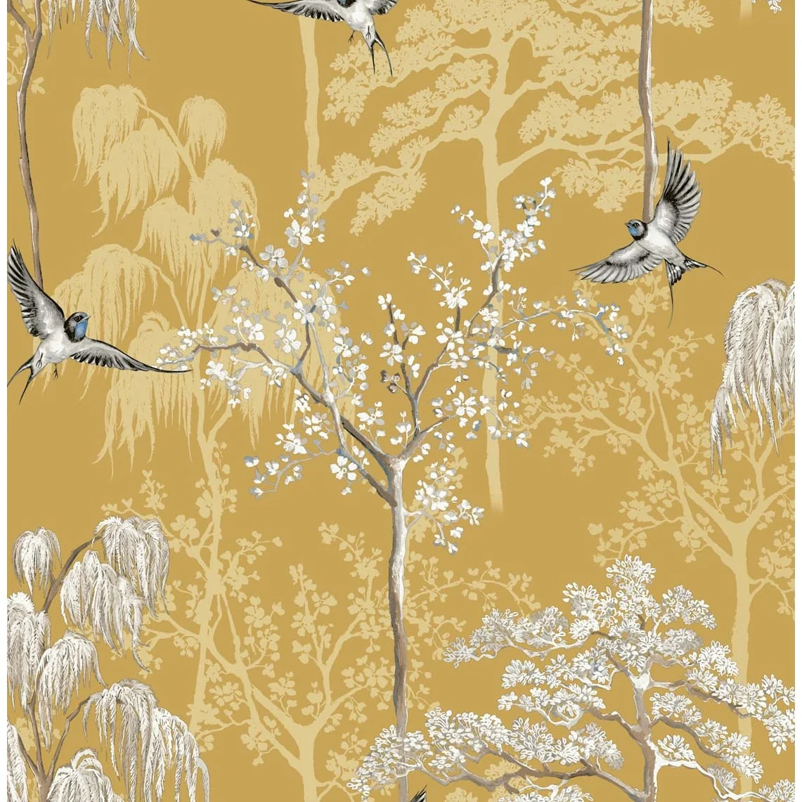 Arthouse Bird Garden Peel and Stick Wallpaper