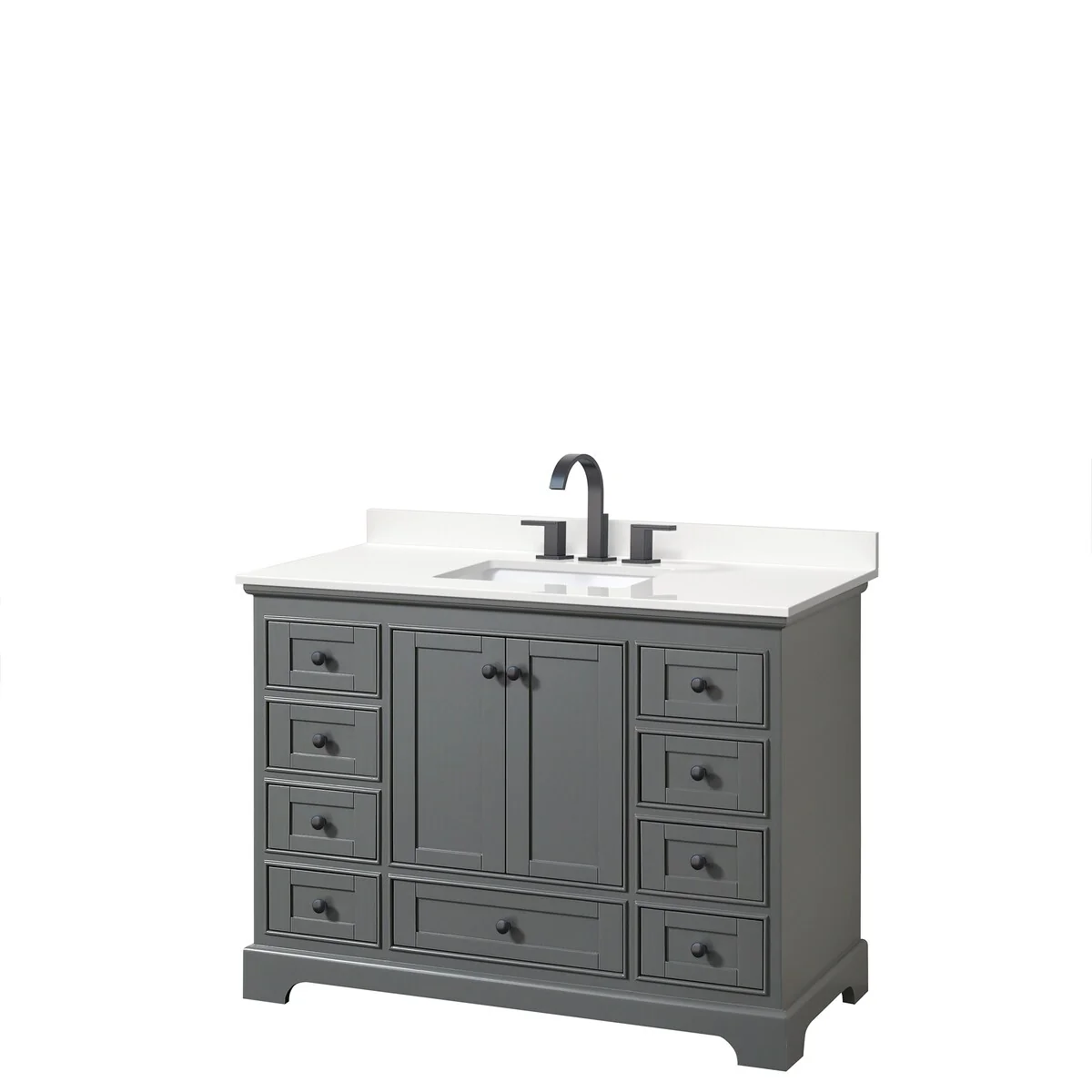 Deborah 48-inch Single Vanity, Quartz Top