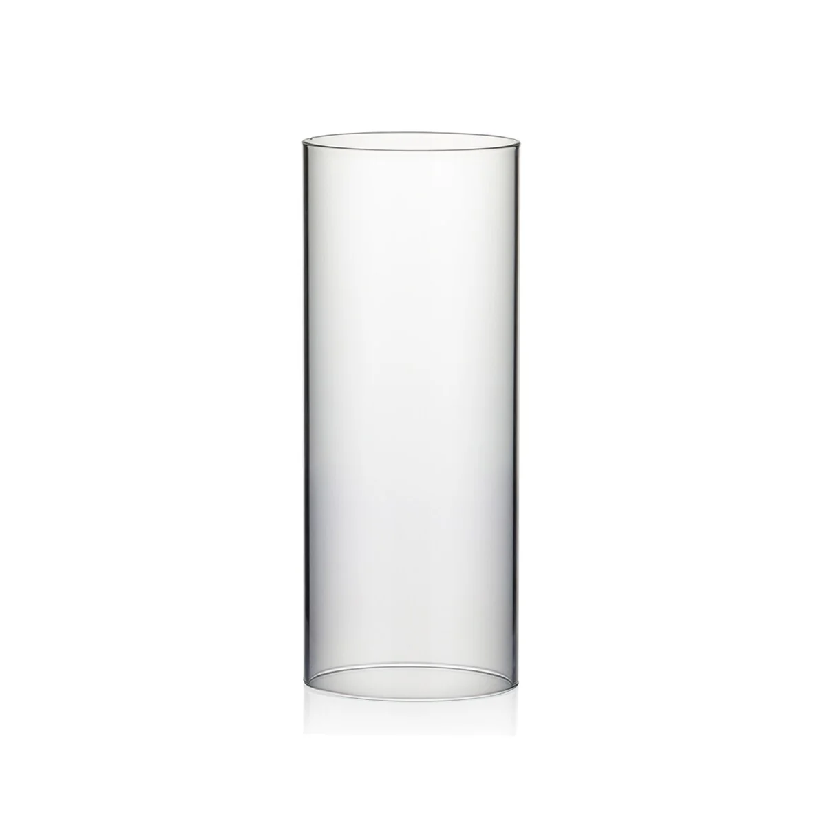 Clear Glass Cylinder Hurricane Chimney Tube, Candle Cover - 1 Piece